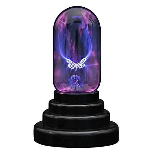 Lpraer Butterfly Plasma Ball 3 Inch Magic Touch Sensitive USB Powered Thunder Lightning Glass Sphere for Decorations/Party/Bedroom
