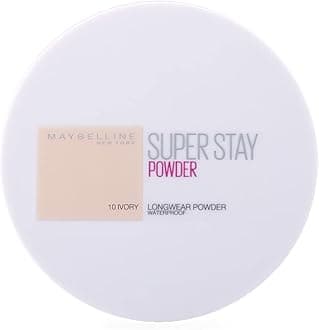 MAYBELLINESuper Stay 24h Waterproof Powder for Flawless Coverage - 010 Ivory 9g
