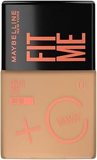 Maybelline New York, Fit Me Fresh Tint Foundation SPF 50 with Brightening Vitamin C, 06