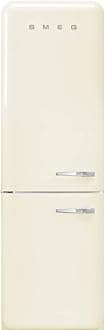 Smeg FAB32 Retro Refrigerator – 50s Style Fridge with Bottom Freezer, No-Frost, LED Display & Lighting, LifePlus Zone, Multi-Airflow – 12.2 cu ft – Cream - Made in Italy