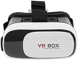 BnextVirtual Reality Headset Glasses Anti-Radiation Adjustable Screen Headband 2022 for All Android (iOS) for All Smartphones,Phones with 2 Year Replacement Warranty (Color-White)_ST02