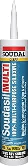 Soudasil RTV2 300509 Silicone Sealant Clear 10.1 fl-oz Cartridge12