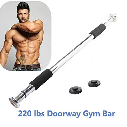 ROOJER Pull Up Bar Doorway Pull Up and Chin Up Bar Upper Body Workout Bar for Home Gym Exercise Fitness Door Exercise Bar 220 LBS Adjustable 24.4~39.3in