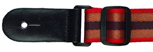 San Leandro Strap UN-003 Classic Ukulele Strap, Red/Brown