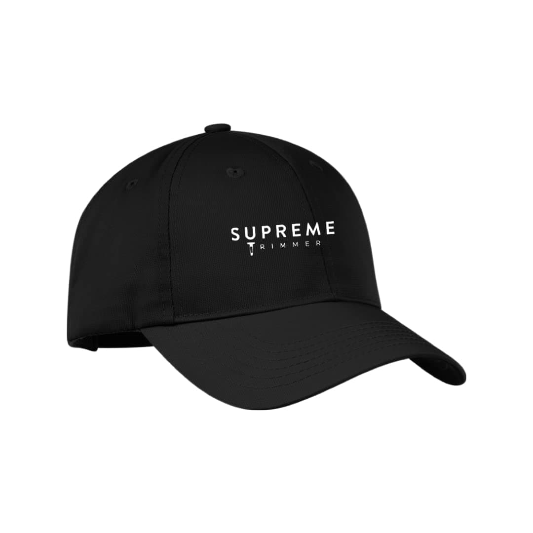 Hat - Black Hat, White Logo Golf/Baseball Style Cap