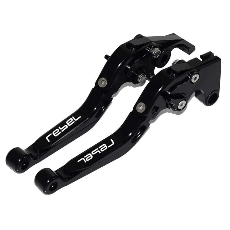 Motorcycle Folding Extendable Adjustable Clutch Brake Levers for CMX 500 Rebel500 Rebel300 CMX300 2017-2022(Black)
