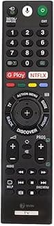 7 SEVEN® Compatible with Sony TV Remote Control Model RMF-TX200P with Bluetooth Voice Command Suitable for 4K Smart LED UHD OLED QLED Android Bravia Television - Pairing Must !