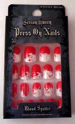 Scream Queen Press on Nails Blood Splatter