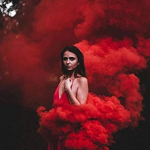 4 x RING PULL SMOKE GRENADES FLARES COLOUR SMOKE BOMBS (85 SECONDS DURATION EACH APPROX.) FOR WEDDINGS/PHOTOGRAPHY/CAR ENTRANCES/PAINTBALLING (RED)