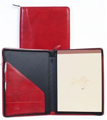 Scully Leather Zippered Pad Cover Red