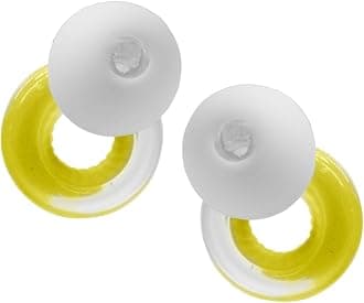 Experience Plus Earplugs Premium Sound Ear plugs Adjustable Noise Reduction Earplugs Loop Travel-Friendly Sound Earplugs (Transparent + Yellow)