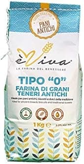Agricola Piano - Antica 2000 | All-Purpose Flour/Plain Flour with Wheat Germ Kg 1 - Italian Type 0 from Ancient Soft Grains - 100% Natural Italian Flour with Live Wheat Germ, No Additives