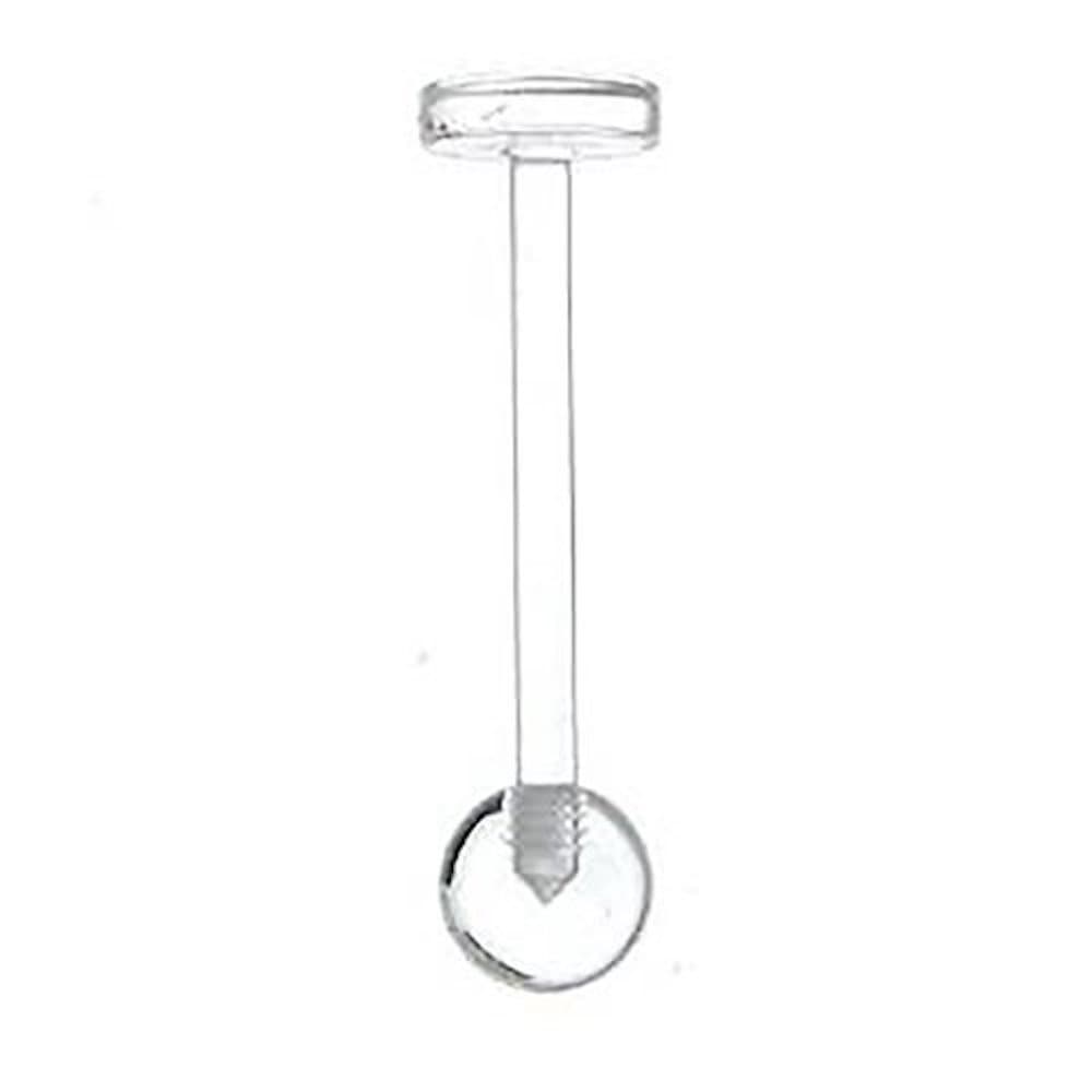 Clear Tongue Ring Retainer 1 Piece