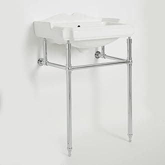 Milano Windsor Traditional 590mm x 495mm 1 Tap Hole Bathroom Basin Sink Chrome Washstand