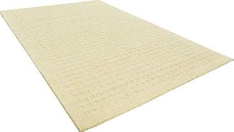ZARACARPETS Solid Plain Exported Quality Hand Made Carpets and Rug Size 8 Feet by 10 Feet (8x10 feet) Loop Offwhite