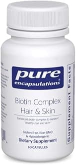 Pure Encapsulations Biotin Complex Hair & Skin | Biotin Complex for Healthy Hair and Skin Support | 60 Capsules