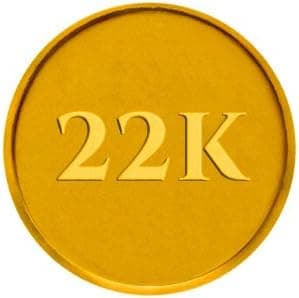 P.C. Chandra Jewellers 22k (916) 5 gm Yellow Gold Coin