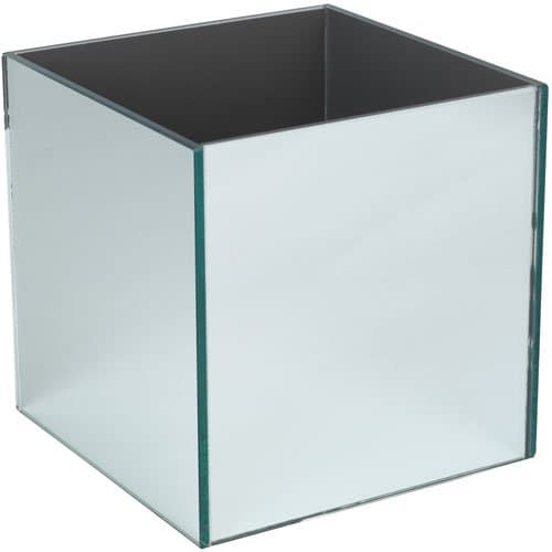 Mirrored Cube Vase