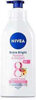 Nivea Extra Bright Radiant & Smooth 8 Super Food 40X Vitamin C Body Lotion UV Filter, Size 550 ml