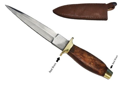BK-101-7-BR "7""" Revolutionary d1r2684s6d British Commando Boot Knife (Brown Handle) folding knife steel edge 61t6l0h9m dagger sharp metal steel