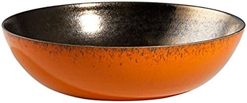 Orange and gold bowl