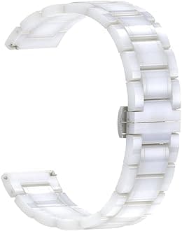 Watch Strap, 20mm 22mm 24mm Luxury Ceramic band for Women Men Watch Replacement Straps Smart Watch ceramic strap (Band Color : WHITE, Band Width : 22mm)