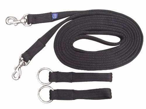 William Hunter Equestrian Eclipse Padded Draw Reins With Girth Attachments In Brown