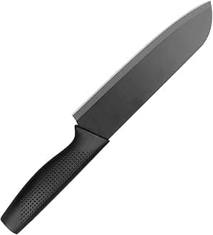 - Professional Kitchen 12 inch Knife, High Carbon Stainless Steel Ultra Sharp Cooking Knife with Ergonomic Non-Slip Handle, Rustproof for Kitchen Home Restaurant, Black, Pack of 1