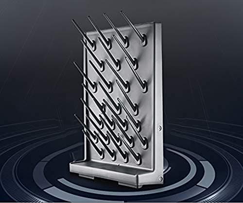 27 Pegs Lab Supply Drying Rack, Pegboard Bench-top/Wall-Mount Laboratory Glassware 27 Detachable PegsLab Drying Draining Rack Cleaning Equipment