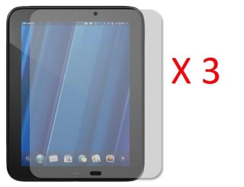 High Quality HP TouchPad Clear Screen Protector Guard Bundle (3 Pack)