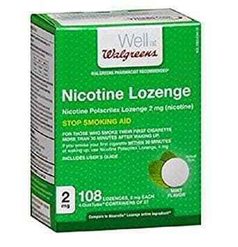 Nicotine Lozenge 2 mg, Mint, 108 ea