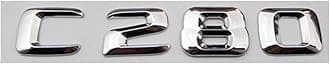3d Chrome Car Letters For C63 C180 C200 C220 C260 C300 W205 W204 W203 Trunk Emblem Logo Stickers Accessories(C280)