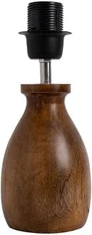 Homesake® Dovel Pot, Modern Table Lamp with Shade, Wooden Base Modern Fabric Lampshade for Home Office Cafe Restaurant, (Evil Eye)