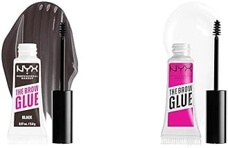 NYX PROFESSIONAL MAKEUP The Brow Glue Extreme Hold Tinted & Clear Eyebrow Gels Bundle