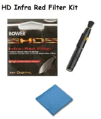 High Definition PRO 58mm INFRA-RED Filter + Microfiber Cleaning Cloth + Pro Lens Cleaning Pen. (Alternative to Hoya 58mm RM-90 Filter & Tiffen 55mm 87 Filter & B+W 58mm 092 89B Filter)