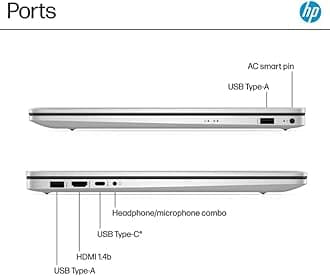 HP 2025 17.3" HD+ Laptop, with Free Lifetime Microsoft Office 2024, Intel Core i3-N305, 32GB RAM, 1TB SSD, Intel UHD Graphics, Windows 11 Pro, Natural Silver, Wi-Fi 6, Copilot, with USB Hub & Pouch