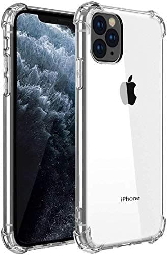 BekhicciPhone 11 Pro max Case，Upgraded Add Shock Absorption Technology Bumper Soft TPU Clear Cover Case for Apple iPhone 11 Pro max 6.5 inch (2019) -Clear (SB-1)