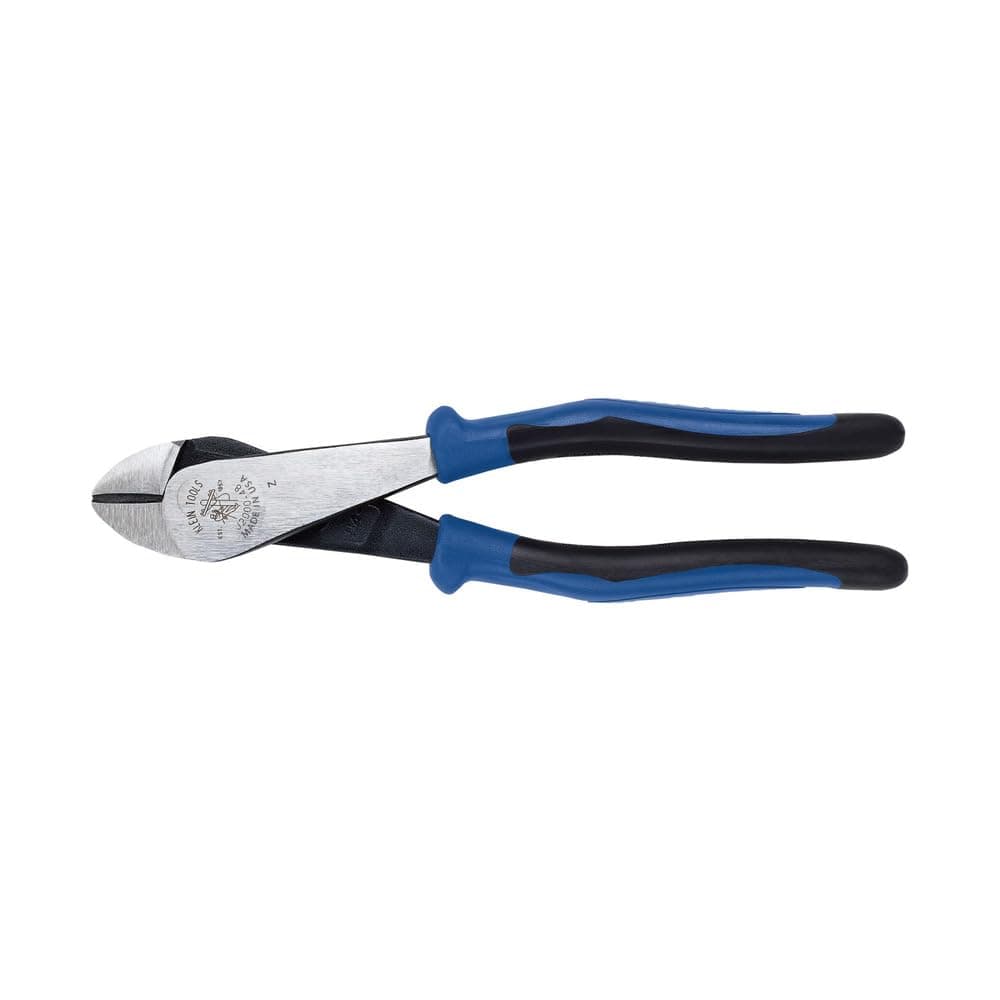 J2000-48 Pliers, Made in USA, Diagonal Cutting Pliers with Angled Head, Heavy-Duty to Cut ACSR, Screws, Nails, and most Hardened Wire, 8-Inch