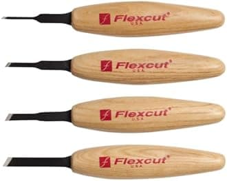 Flexcut MT15 Micro Skew, Razor Sharp High Carbon Cutting Blade, 1/16 Inch
