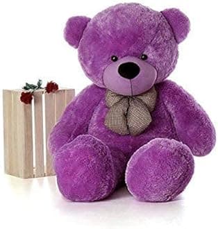 Soft Toy Teddy Bear for Girl Furry Soft Plushie Soft Toys for Kids Birthday & Valentine Gift (Purple-7 Feet)