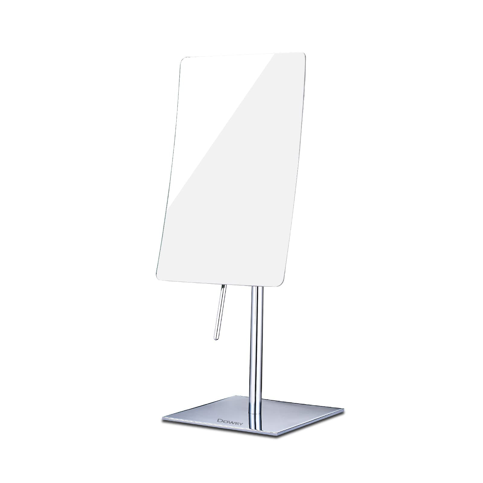 8 Inch 3X Magnified Tabletop Rectangular Adjustable Makeup Mirror,304 Stainless Steel, Gifts for Women Wife Mom Teengirls Polished Chrome (3X)