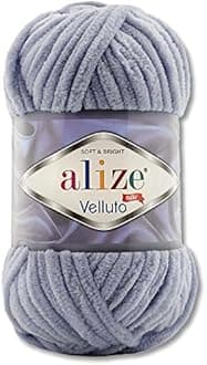 Wohnkult 100 g Alize Velluto Wool in 30 Selection (87 | Dark Grey)