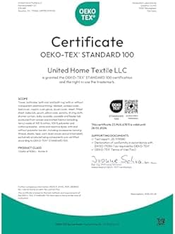 Luxury & Hotel Quality Turkish Cotton 6-Piece Hand Towel Set, Extra Soft & Absorbent for Face & Hands by United Home Textile, Light Grey