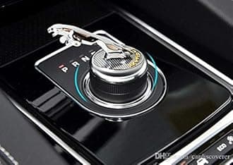 JG-LB42 3D Gear Metal Luxury Shift Knob Ring Cover Emblem Badge Fit for Jaguar F-Pace XF XJ XE
