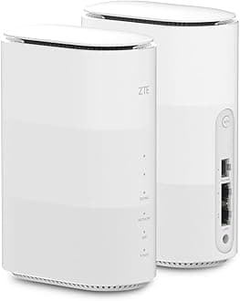 ZTE G5B 5G Fast WiFi6 Unlocked Wireless Home Router, Mobile Broadband Device, Premium Design with Low Power Consumption, No Configuration Required, Parental Control, Easy Management