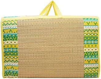 Home Tex Life Kora Grass Cushion Sleep Healthy, Easy Portable and Folding Mat(5 X 6.5 Ft,20 Mm Thickness, Green South)