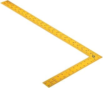 Naveen 24 inch Mason & Tailor Square Angle Ruler 90° Degree Stainless Steel Scale Measurement Tool Right Angle Tool L type tailor square scale