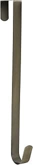 Sattiyrch 15" Wreath Hanger for Front Door, Sturdy Steel Over The Door Single Hook, Bronze