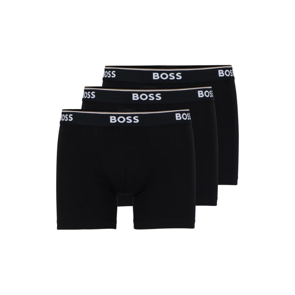 BOSS Men's Stretch Cotton Boxer Briefs 3 Pack
