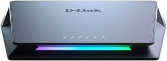 D-Link DMS-106XT | 6-Port Unmanaged Gaming Switch | Multimedia Design | 4/8 K Streaming | Multiplayer Gaming